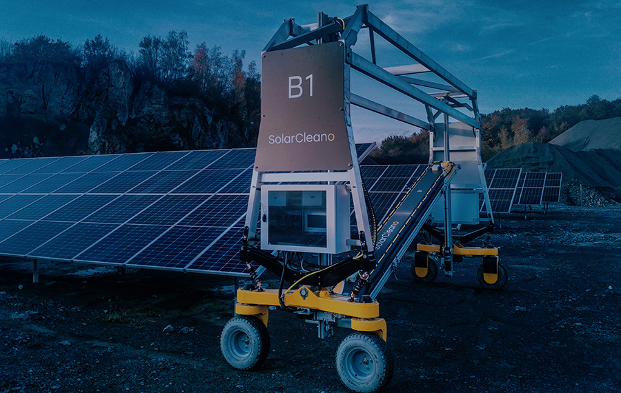 Artificial intelligence for solar panel cleaning, wet and dry clean