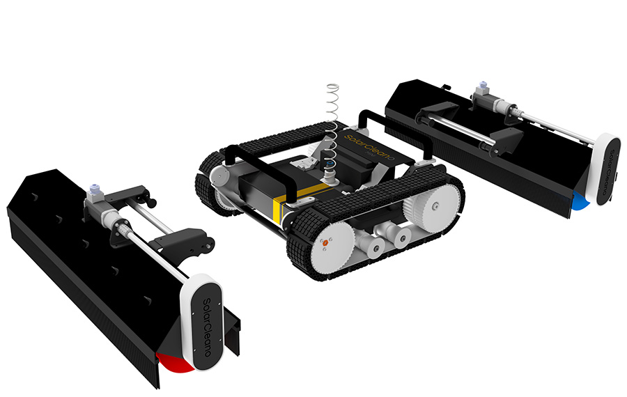 design modular al robotului de curățat solar