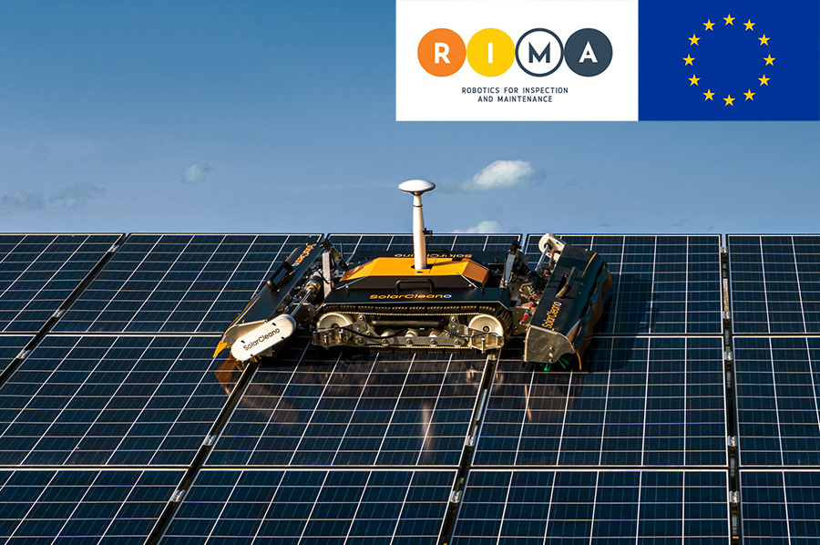 Propunerea SolarCleano Robotics Innovation Experiment (RIE) SPARC I&M (curatare, inspectare si mentenanta autonoma a panourilor solare) selectata de RIMA (Robotics for Inspection and Maintenance) sub domeniul Generare si Distributie Energie